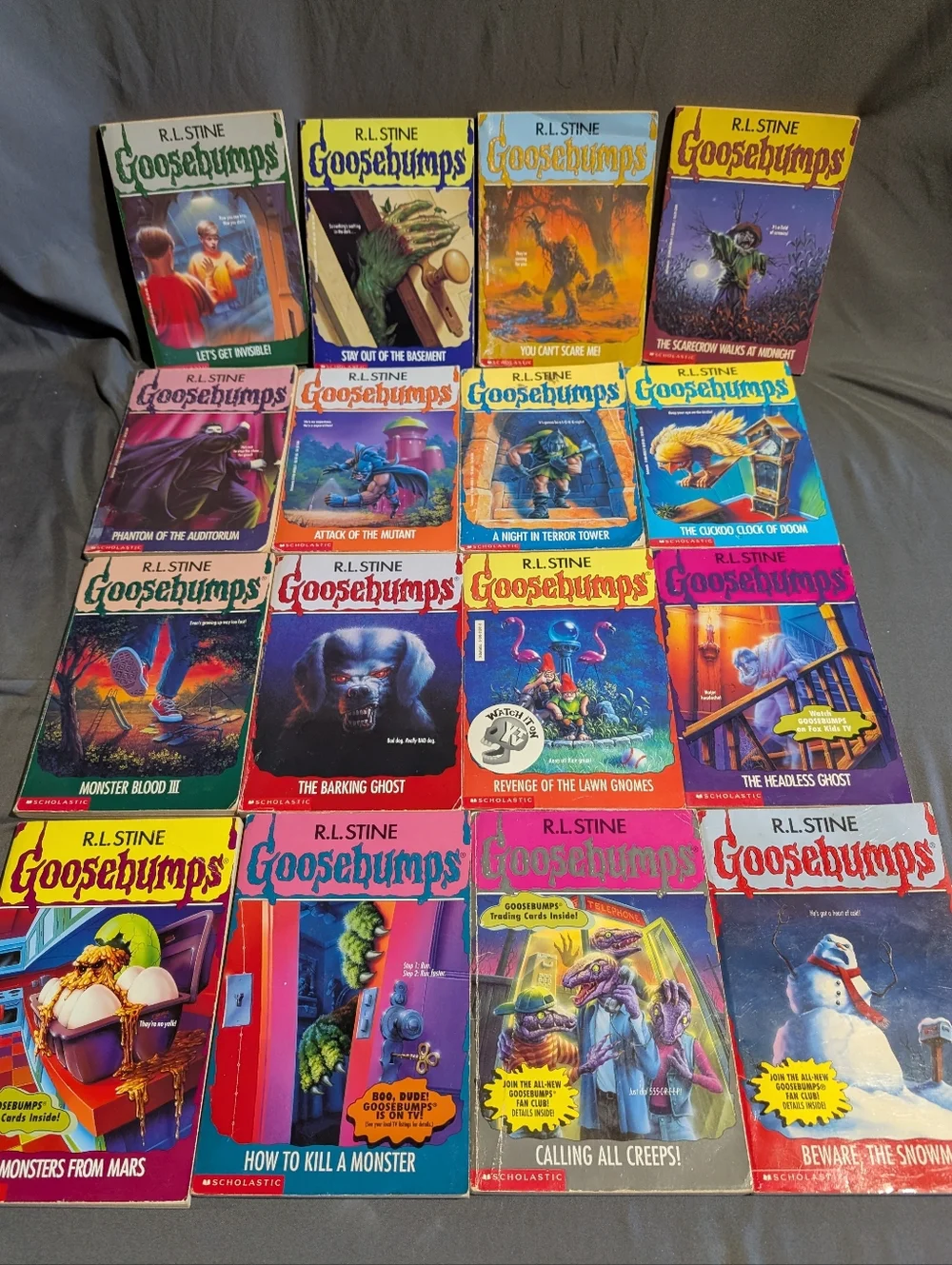 16 Goosebumps Chapter Books RL Stine Horror Scholastic VTG 1990's - Picture 2 of 13